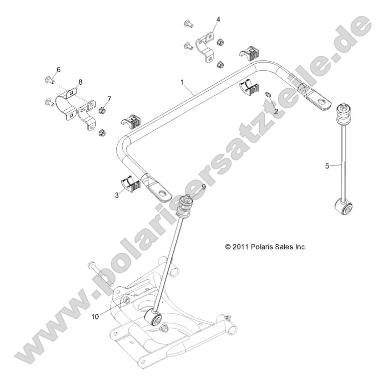 SUSPENSION, STABILIZER BAR, REAR