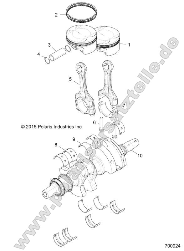 ENGINE, CRANKSHAFT and PISTON