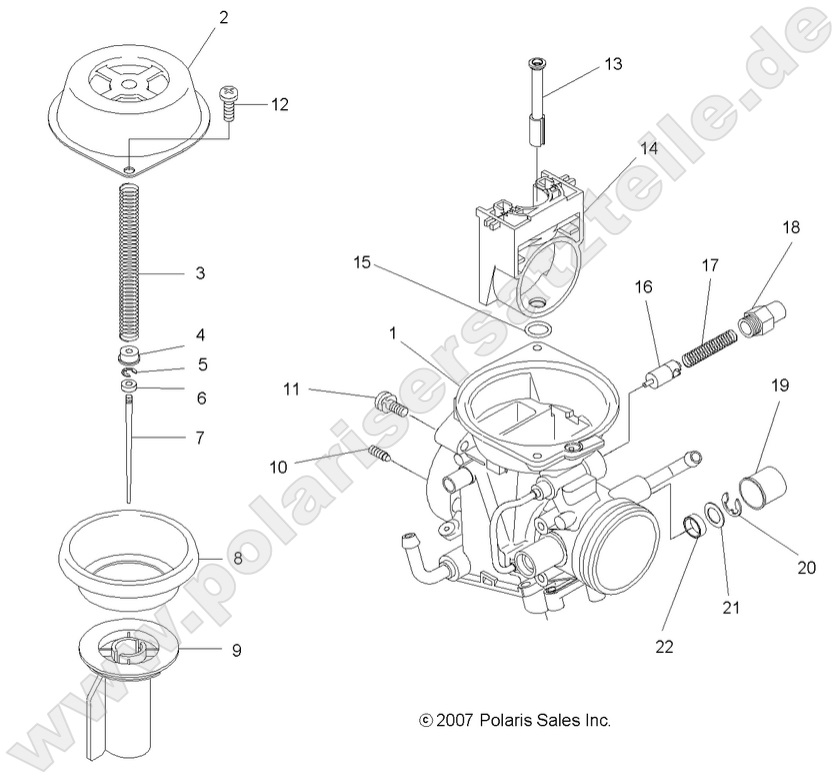 ENGINE, CARBURETOR, UPPER