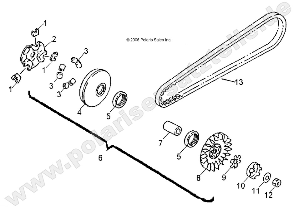 DRIVE TRAIN, PRIMARY CLUTCH