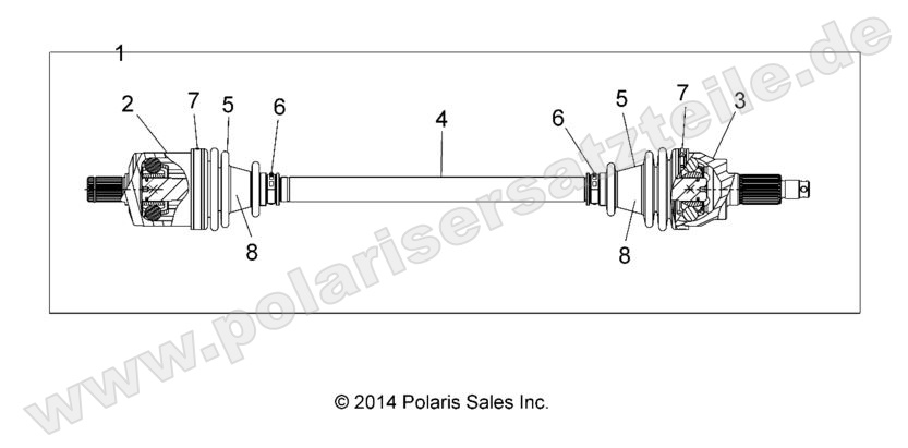 DRIVE TRAIN, FRONT HALF SHAFT