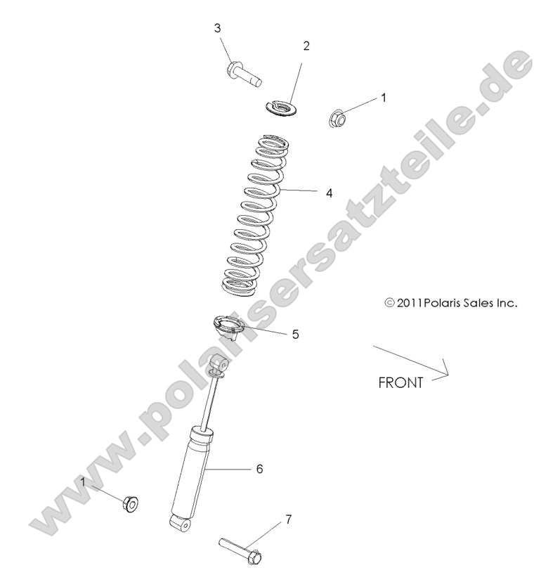 SUSPENSION, FRONT SHOCK MOUNTING