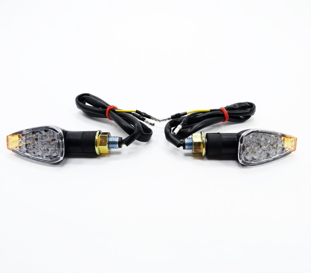 Puig_LED_Blinker_Kurz_Peak_4491N_1 Puig LED Blinker Set Peak kurz, schwarz, Glas klar, ABE, 66x27 mm