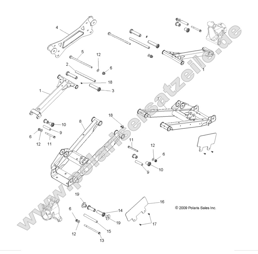 SUSPENSION, REAR CONTROL ARMS