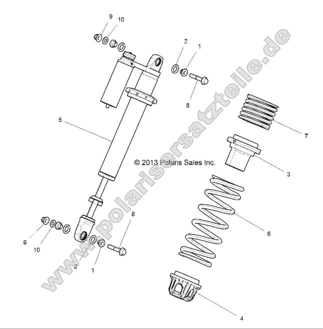 SUSPENSION, FRONT SHOCK MOUNTING