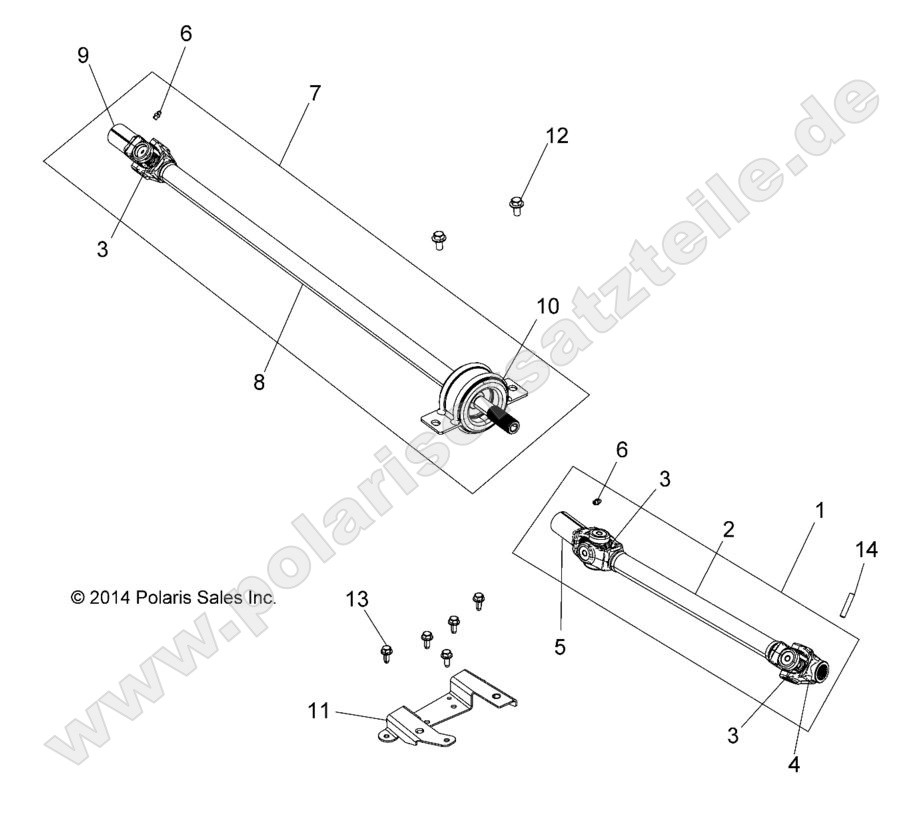 DRIVE TRAIN, FRONT PROP SHAFT