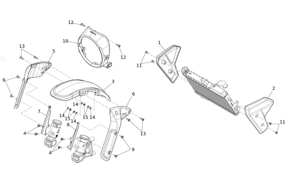 Caballero700-Karosserie-vorne Verkleidung vorne