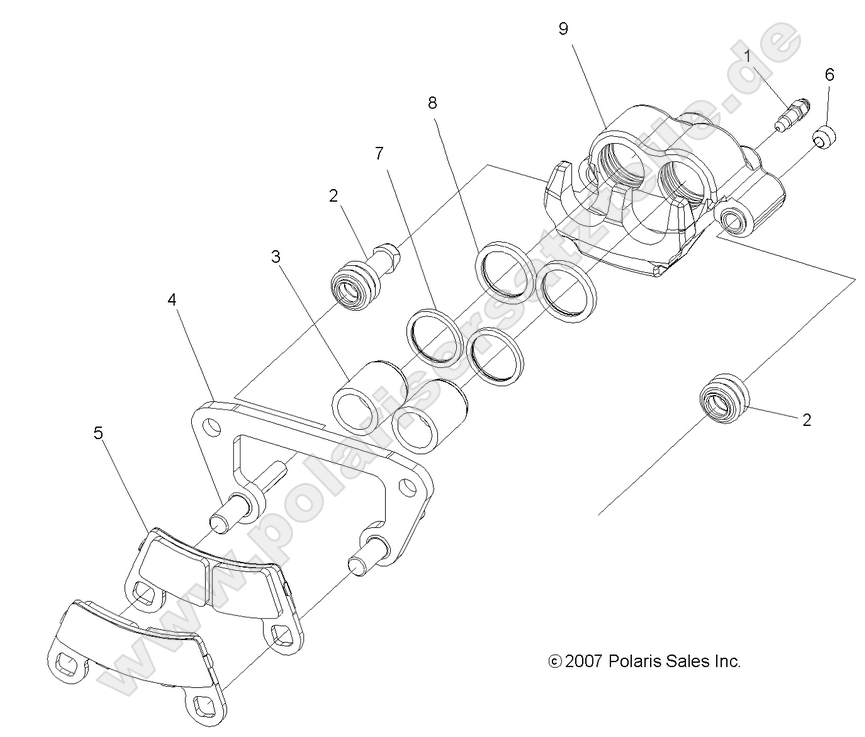 BRAKES, FRONT CALIPER
