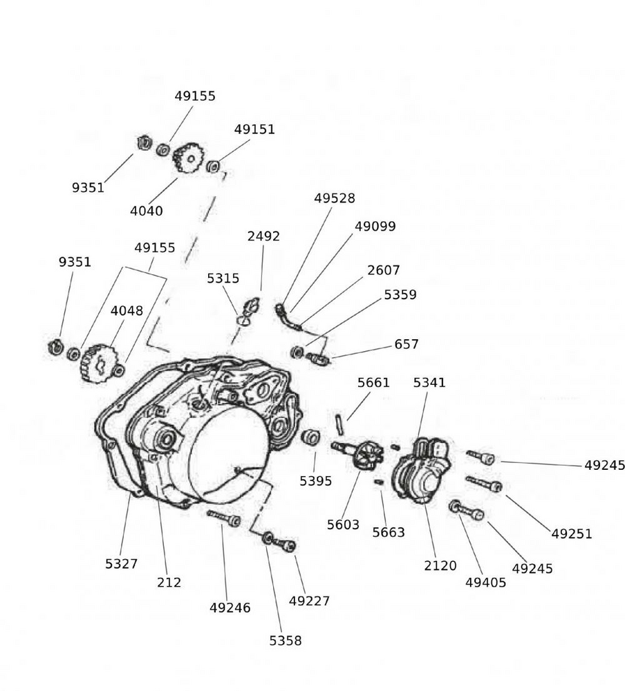 53112_53 Kupplungsdeckel - Wasserpumpe