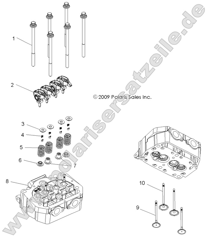 ENGINE, CYLINDER HEAD and VALVES