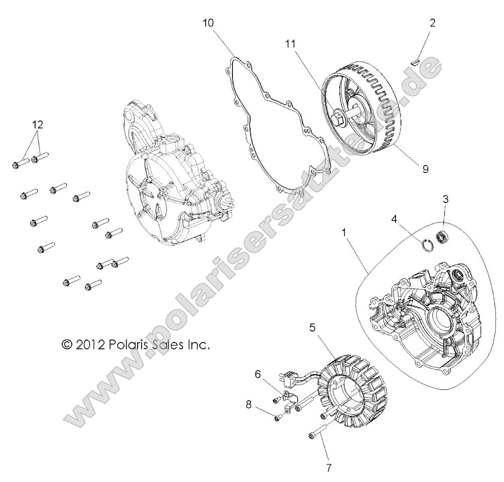 Engine, Stator and Cover