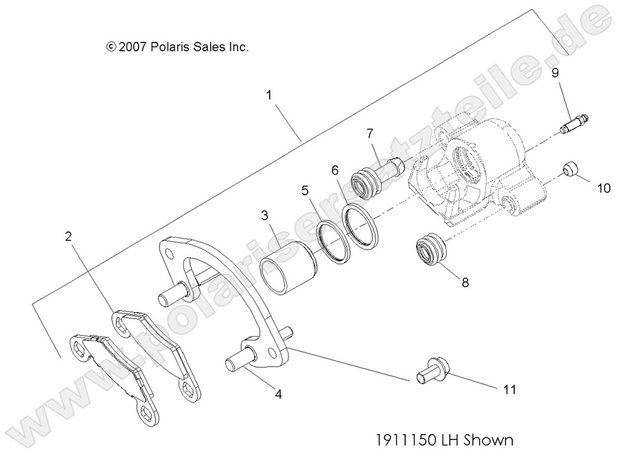 BRAKES, FRONT CALIPER
