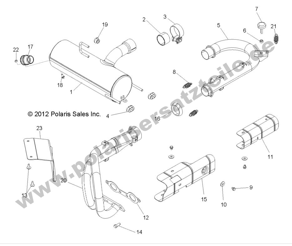 ENGINE, EXHAUST SYSTEM