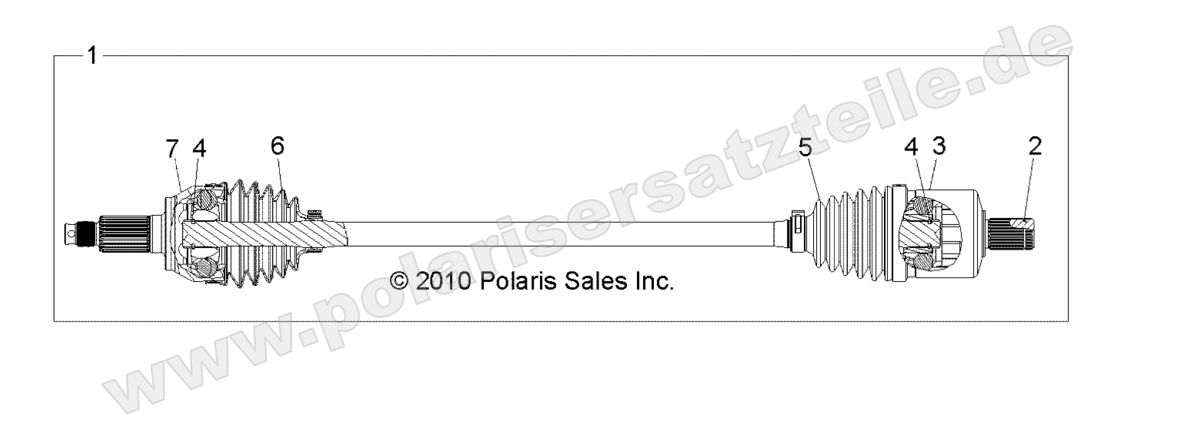 DRIVE TRAIN, FRONT HALF SHAF