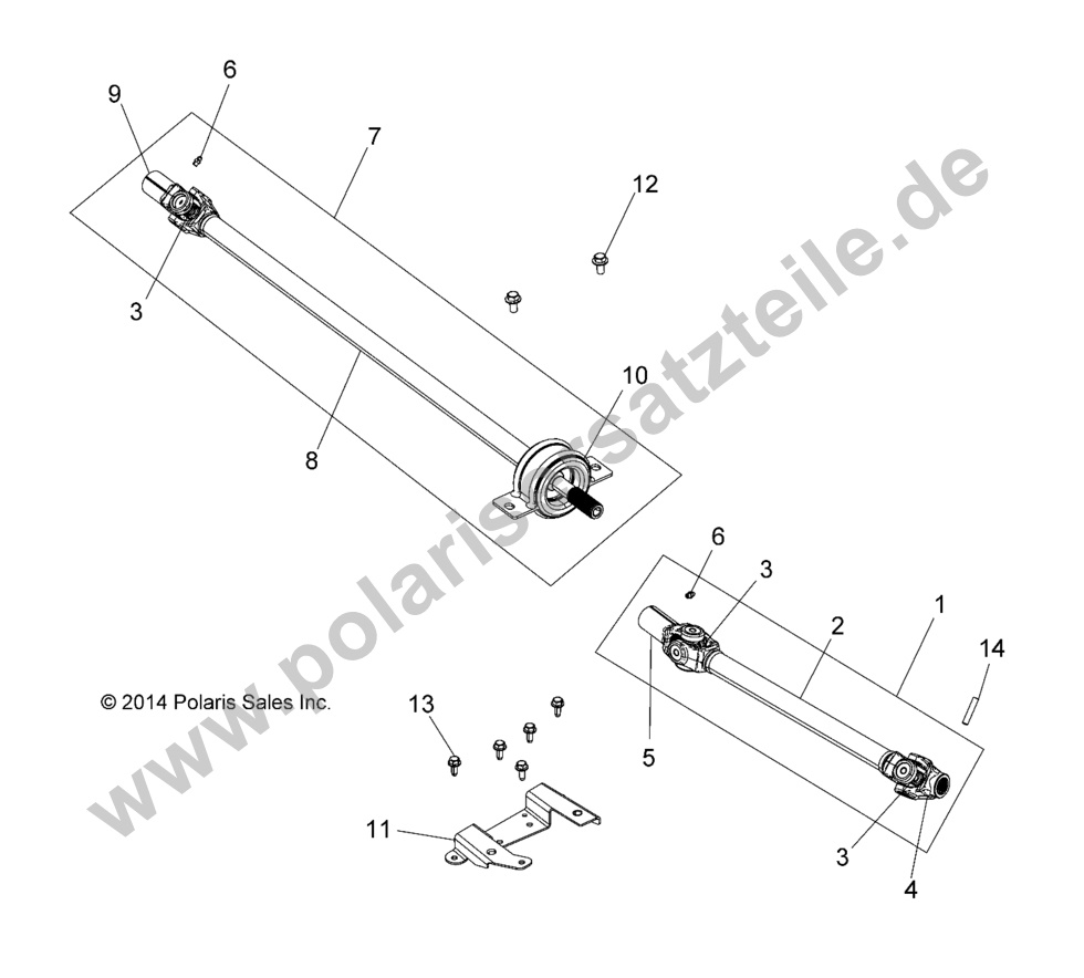DRIVE TRAIN, FRONT PROP SHAFT