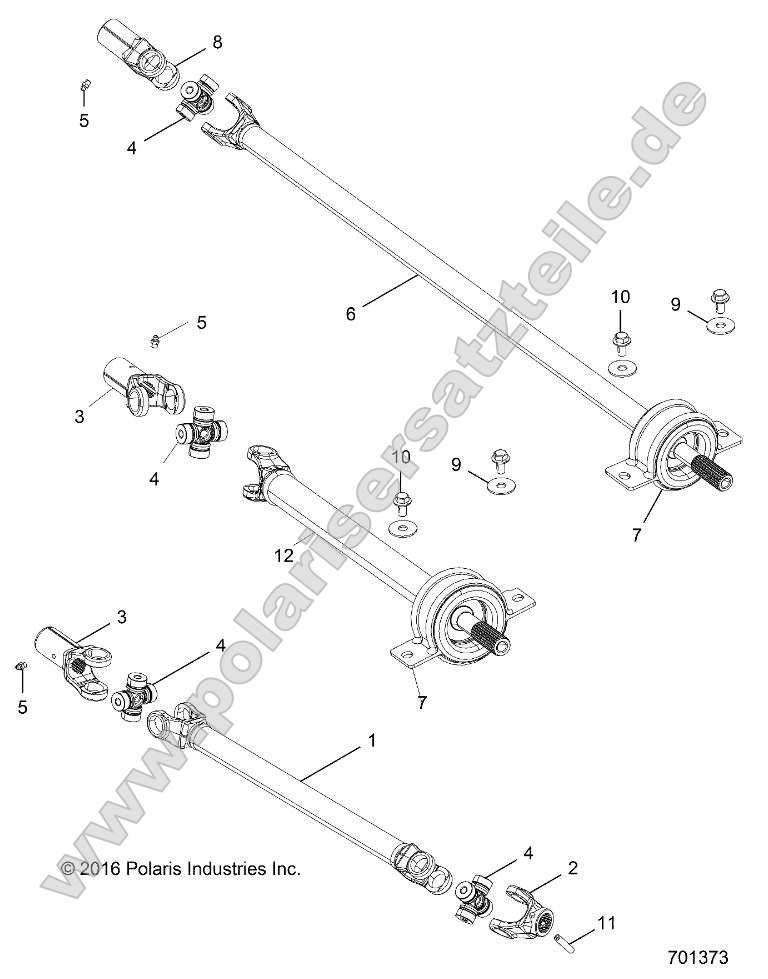 Drive Train, Front Prop Shaft
