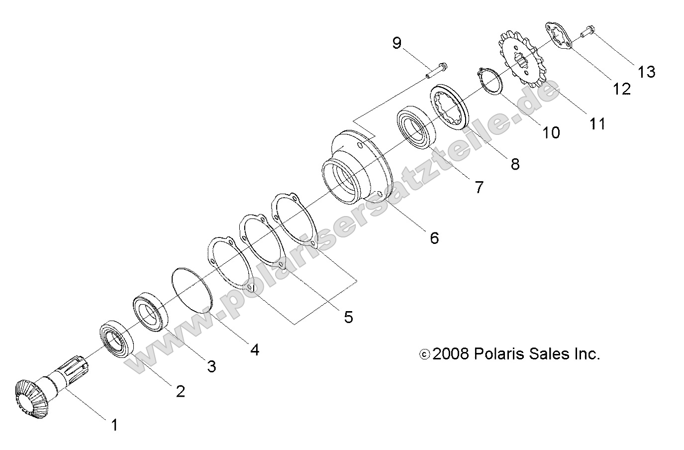 Drive Train, Gear Shaft Output