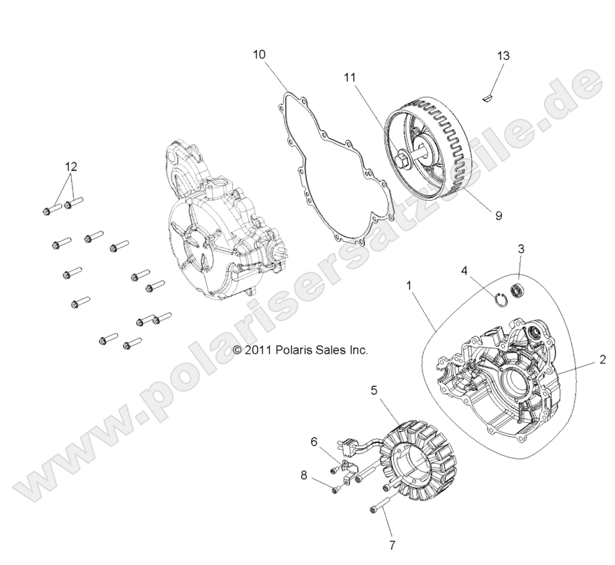 ENGINE, STATOR and COVER