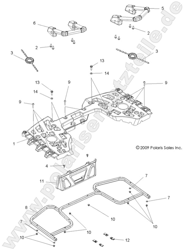 BODY, REAR RACK ASM.