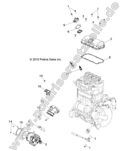 ENGINE, THROTTLE BODY and VALVE COVER