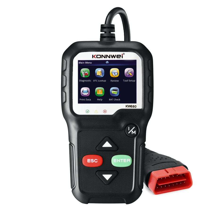 Konnwei-KW680-OBD2-Scanner-Fehlercode-Diagnosegeraet-Auto-Motorrad-Roller-10201 Konnwei KW680 OBD2 Scanner Fehlercode Diagnosegerät - Auto / Motorrad / Roller