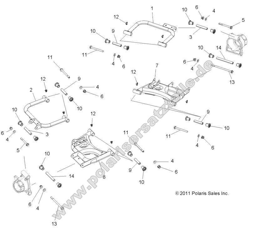 SUSPENSION, REAR CONTROL ARMS