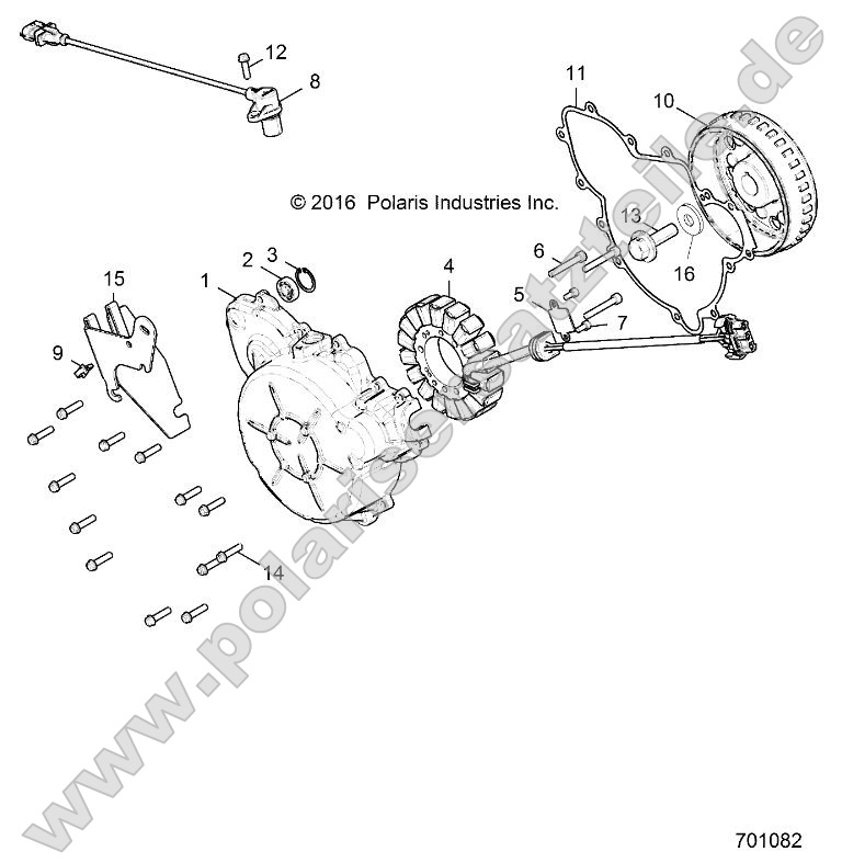 Engine, Stator and Flywheel