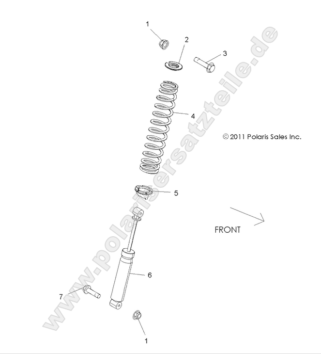 SUSPENSION, REAR SHOCK MOUNTING