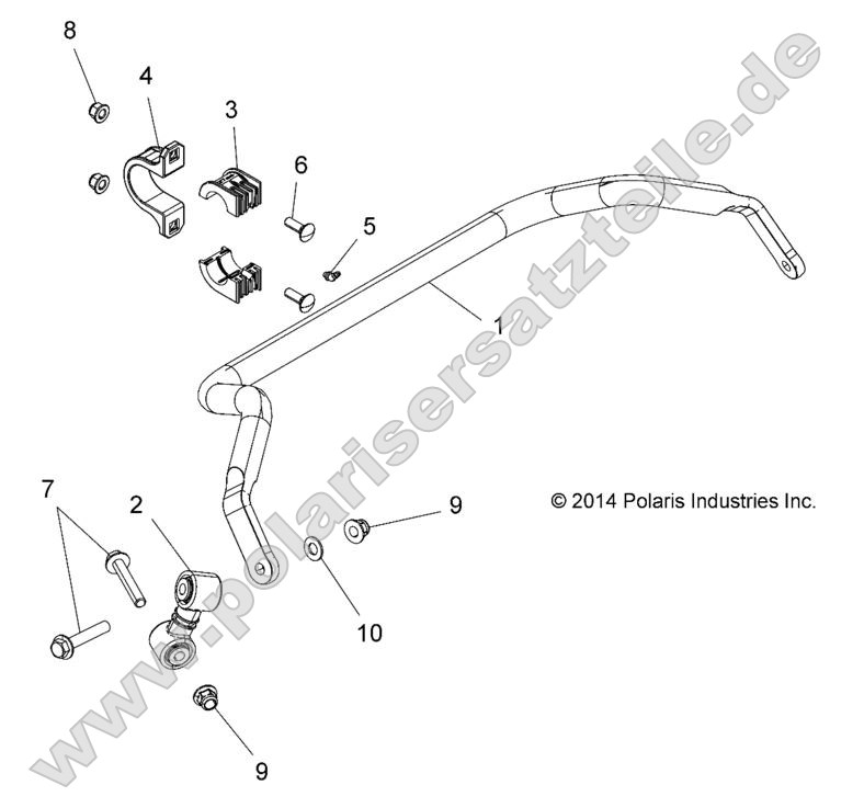 SUSPENSION, STABILIZER BAR, REAR
