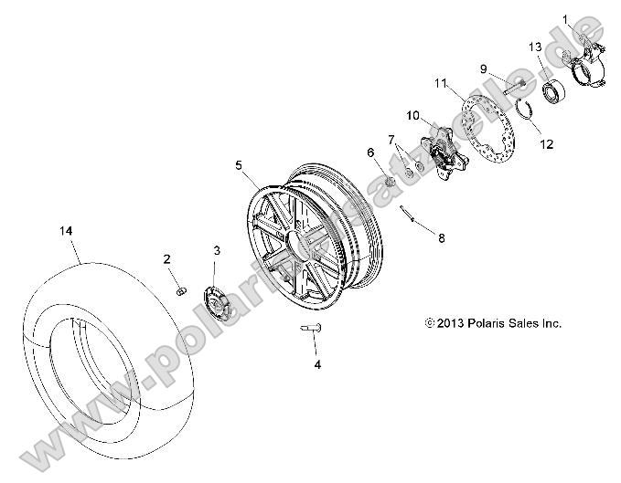 Wheels, Front and Hub