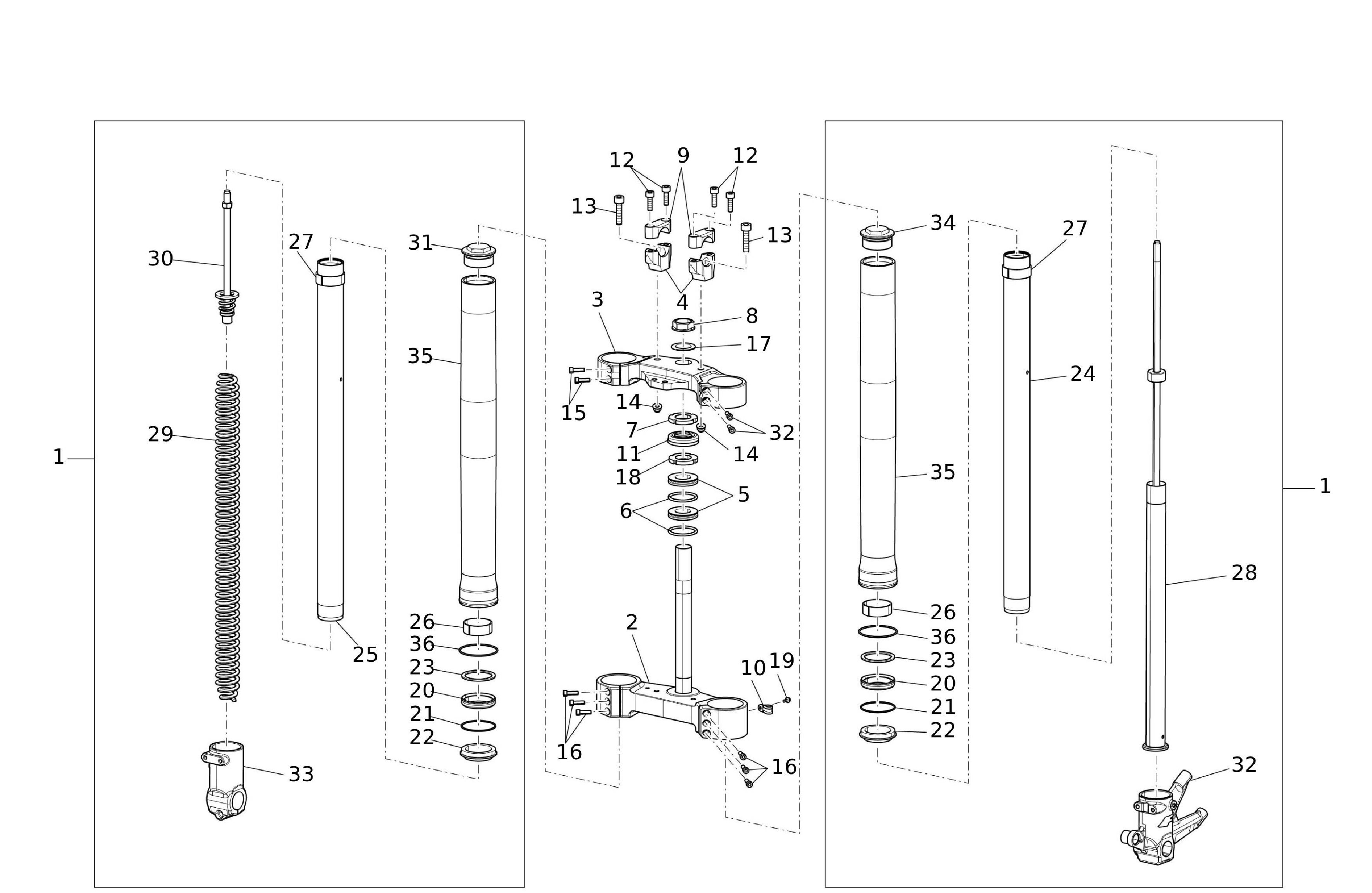 Gabel vorne Rally Gabel vorne Rally