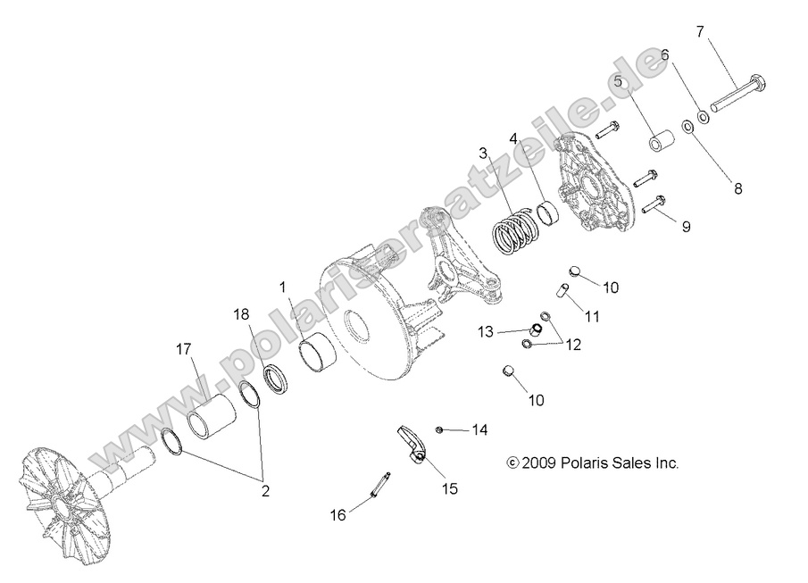 drive train primary clutch