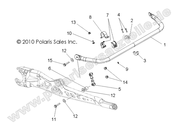 SUSPENSION, TORSION BAR, REAR