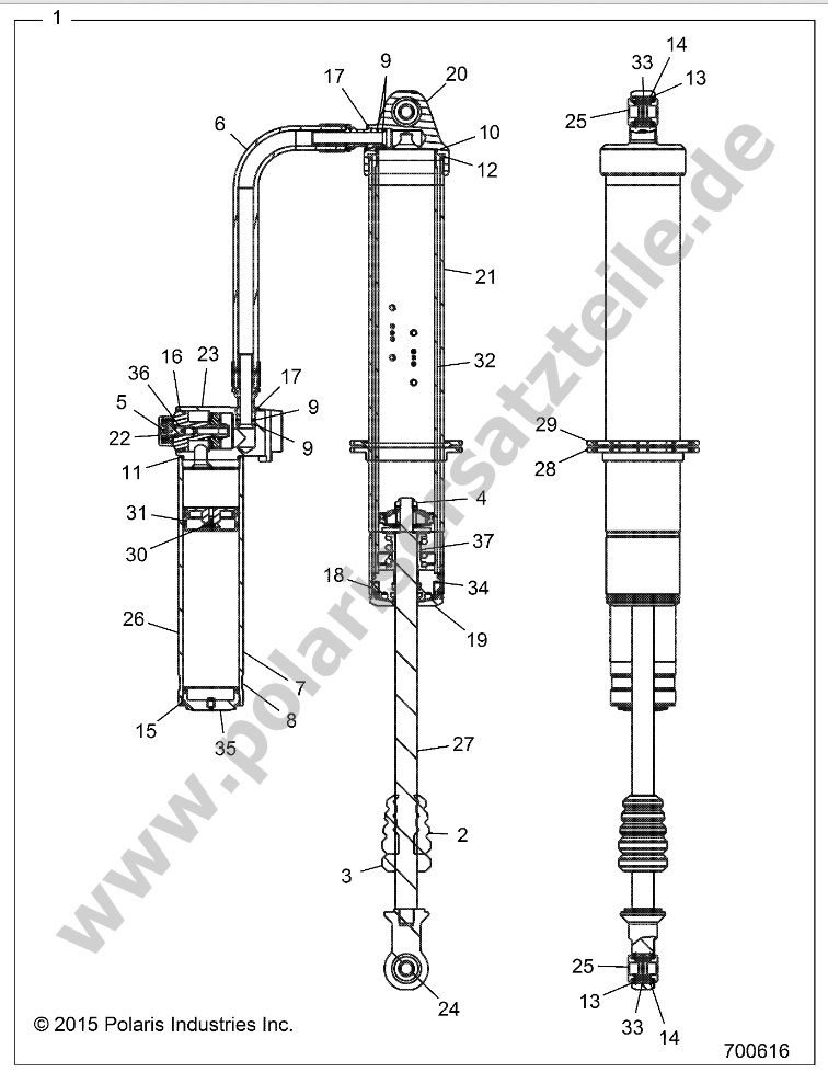 SUSPENSION, REAR SHOCK