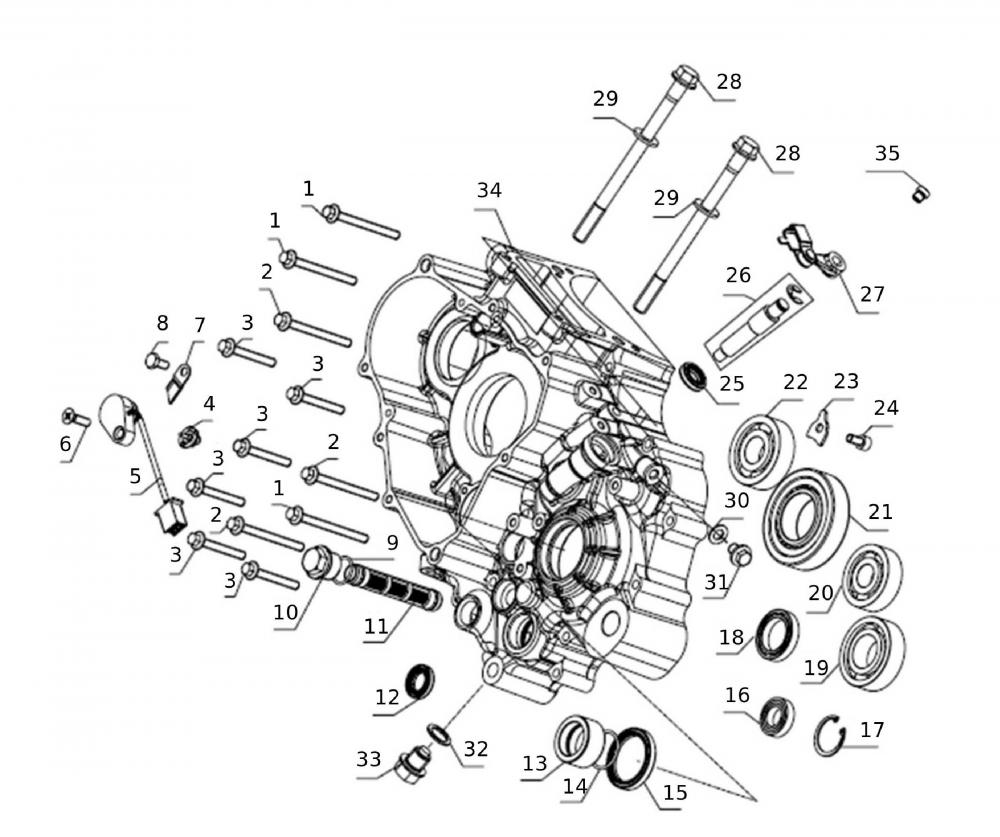 52642_64 Motorgehäuse links