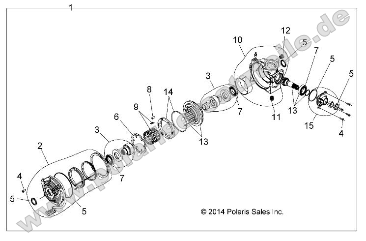 Drive Train, Front Gearcase Internals