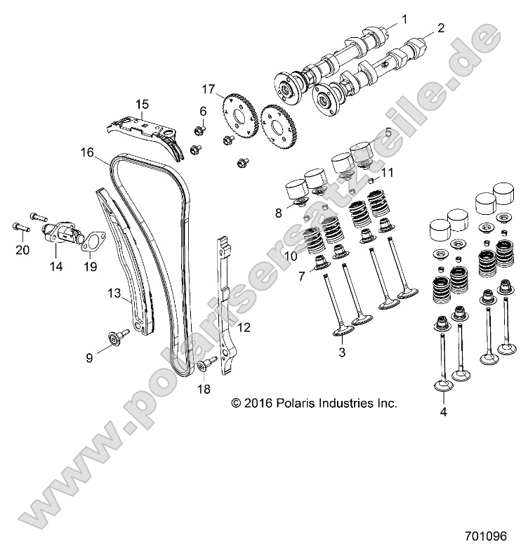 Engine, Valves and Camshafts
