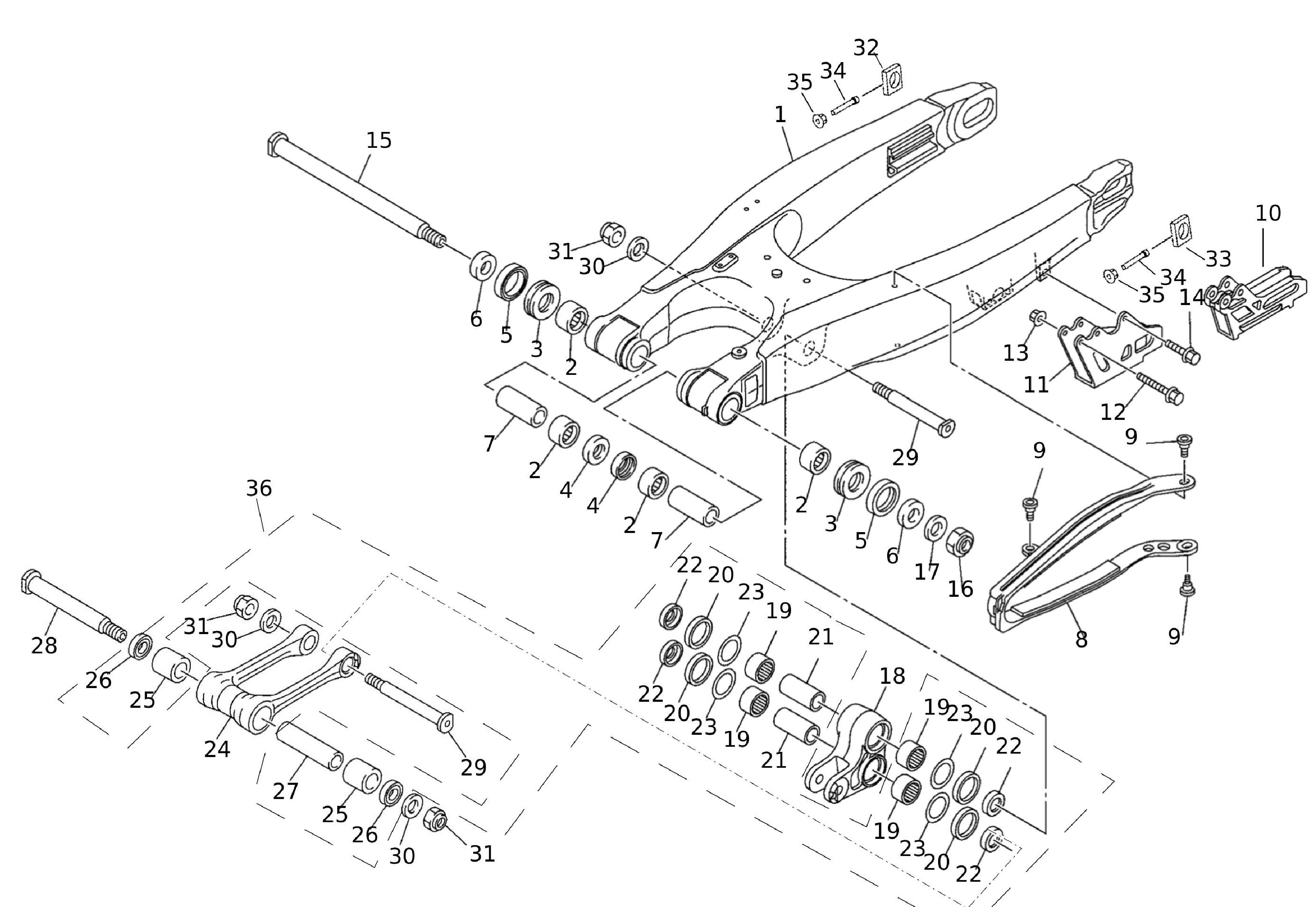 Hinterradschwinge Hinterradschwinge