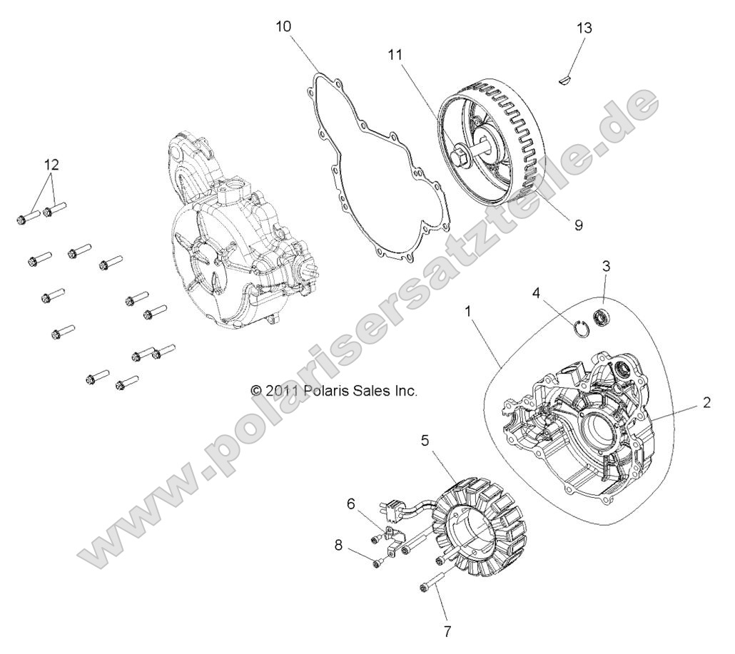 ENGINE, STATOR and COVER
