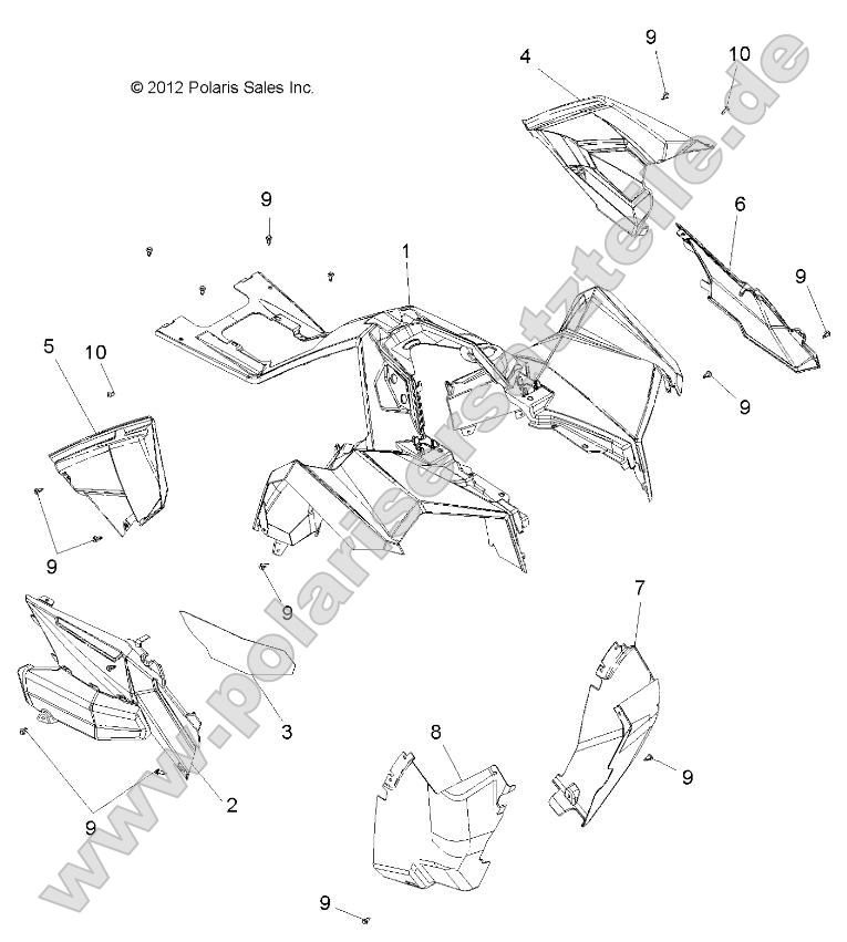 Body, Front Cab and Side Panels