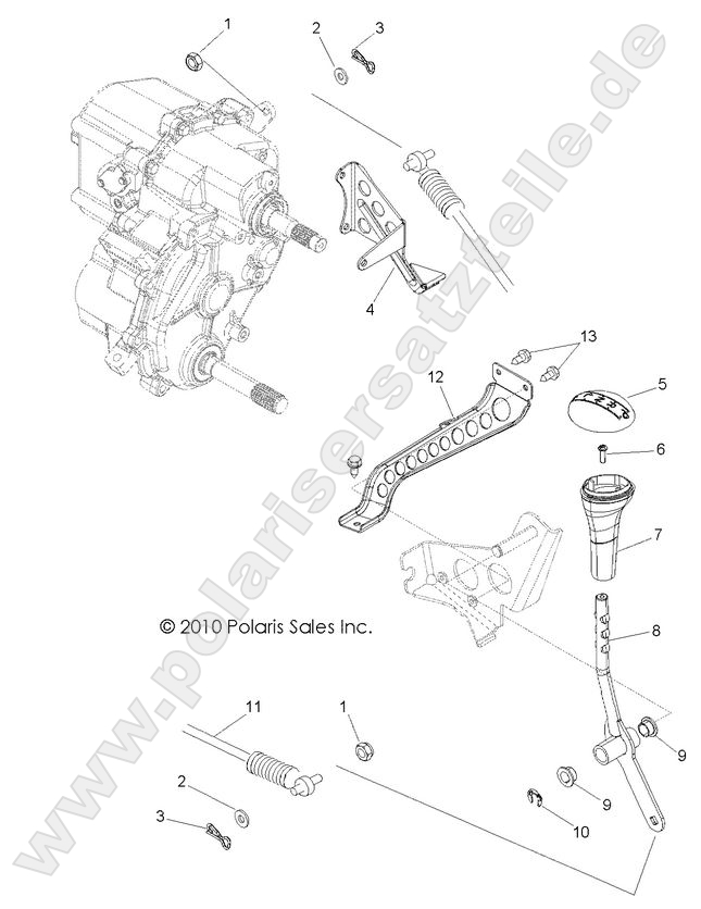 DRIVE TRAIN, GEAR SELECTOR