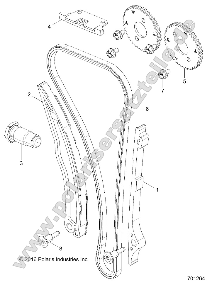 Engine, Cam Chain and Sprocket