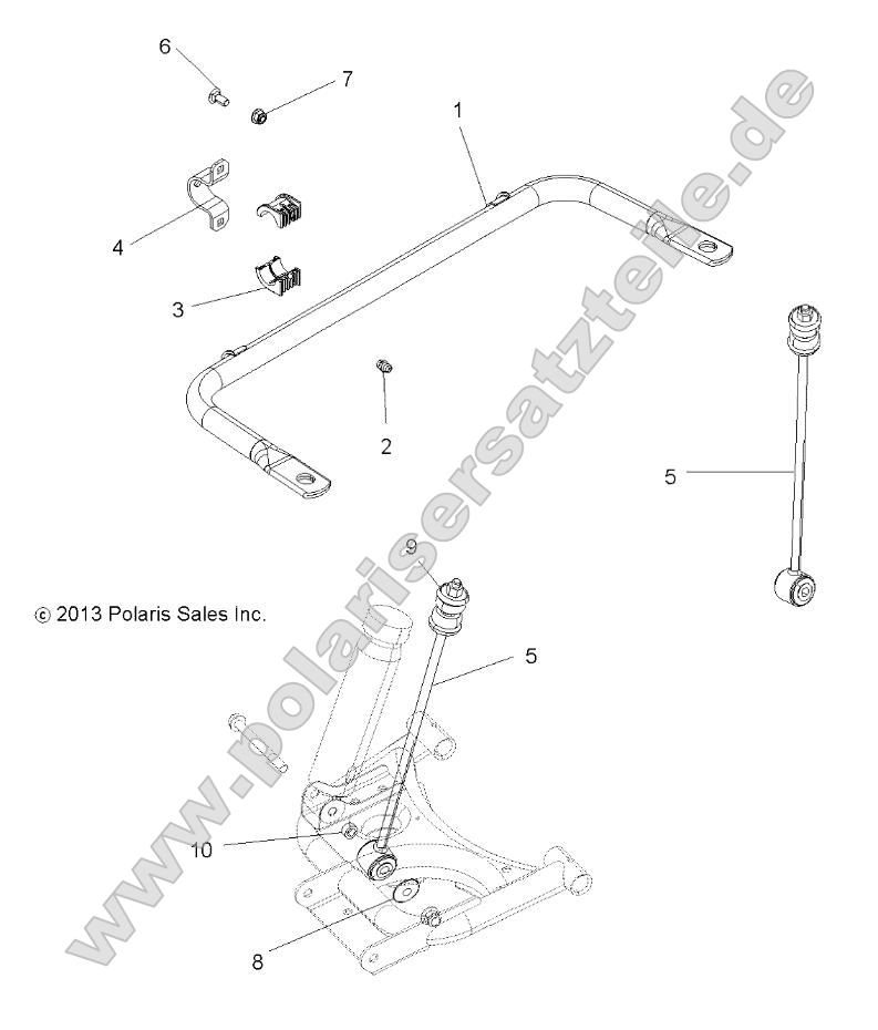 Suspension, Stabilizer Bar, Rear