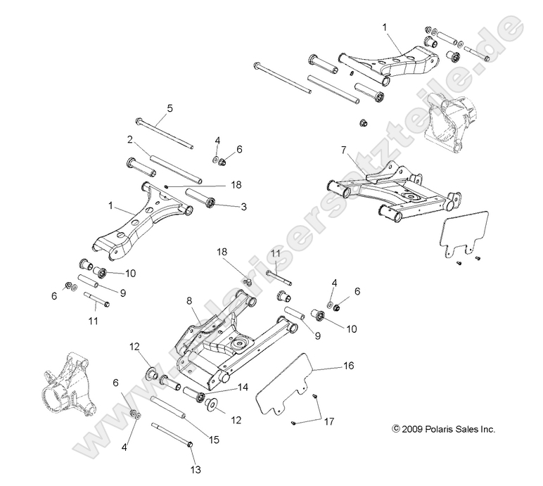 SUSPENSION, REAR CONTROL ARMS