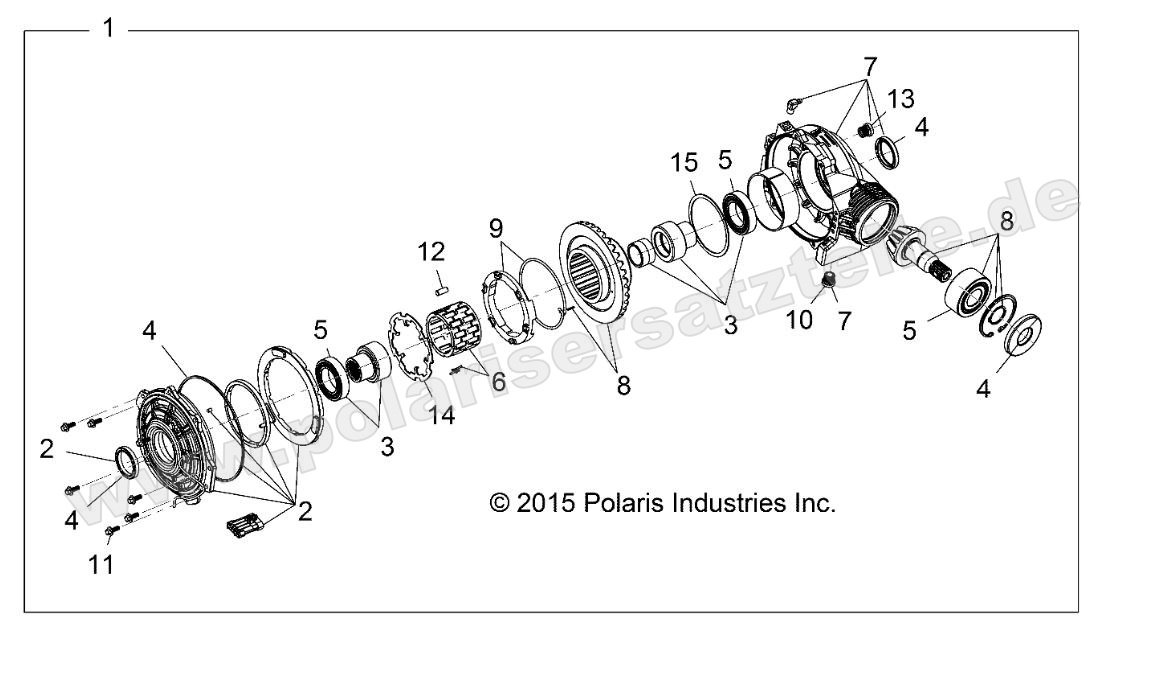 DRIVE TRAIN, FRONT GEARCASE