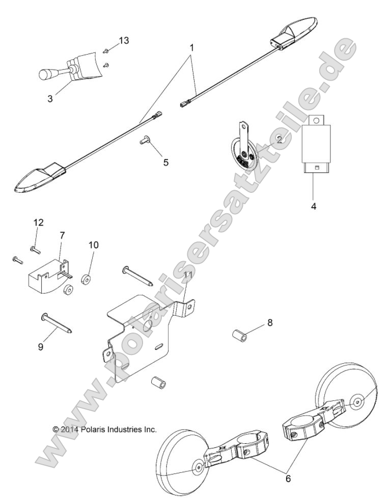 Electrical, Turn Signals, Horn and Mirrors