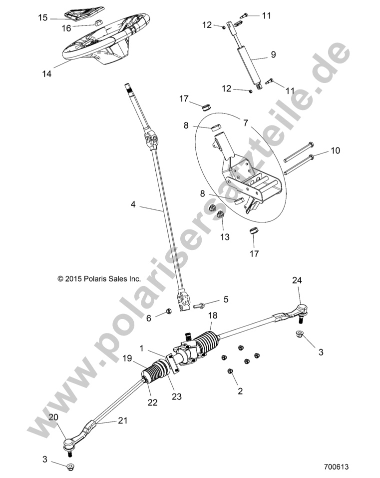 STEERING, STEERING ASM