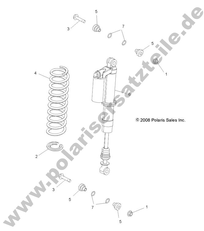 SUSPENSION, REAR SHOCK MOUNTING