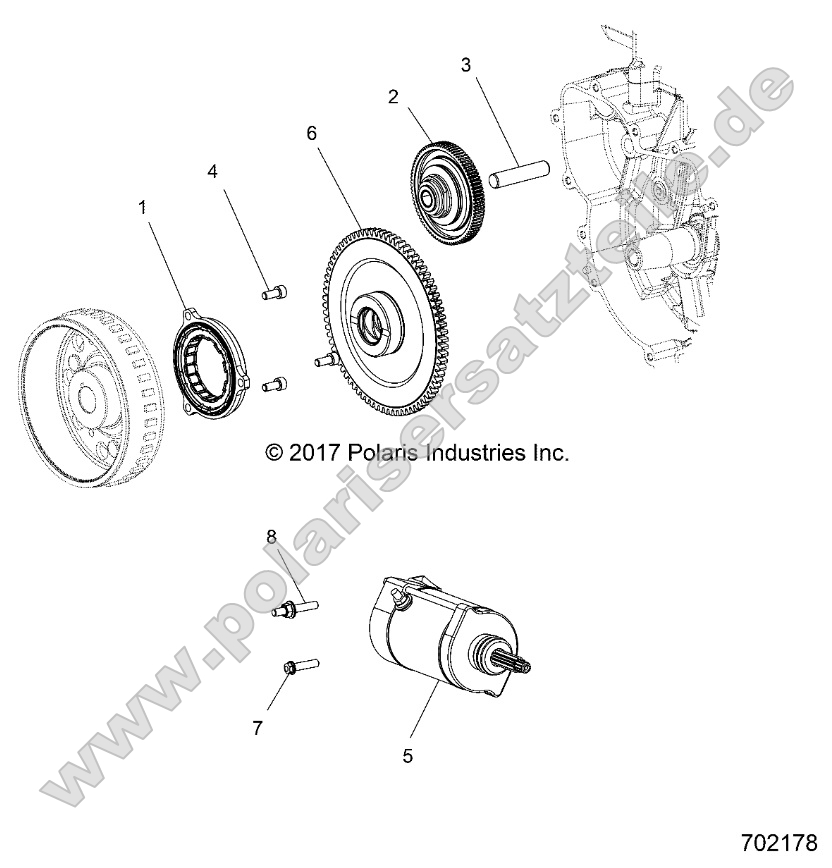 Engine, Starter and Drive
