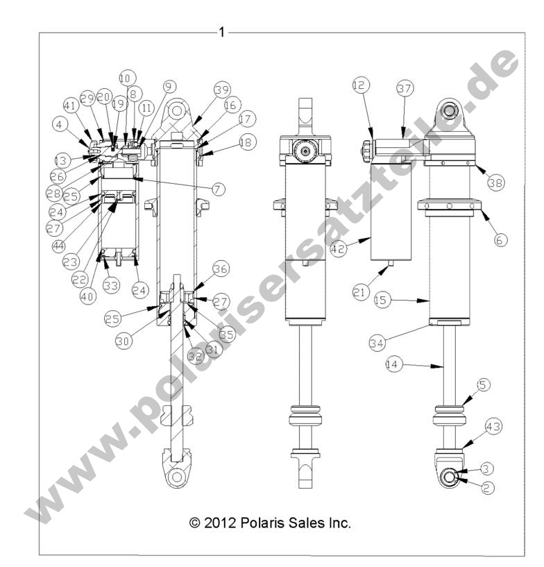 SUSPENSION, REAR SHOCK (7043916)